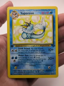 Vaporeon 1999 Jungle 1st Edition 28/64 Pokemon Card - Image 1