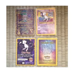 Pokemon Ancient Mew Promo 4 Card Lot Mew Holo - Image 1
