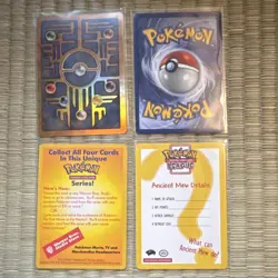 Pokemon Ancient Mew Promo 4 Card Lot Mew Holo - Image 2