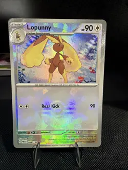 Pokemon Card Lopunny 084/131 Poke Ball Reverse Holo Prismatic Evolutions NM - Image 1