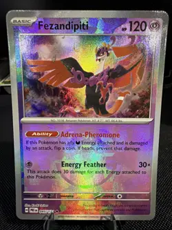 Pokemon Card Fezandipiti 045/131 Prismatic Evolutions Pokeball Reverse Holo NM - Image 1
