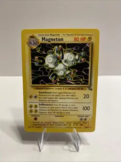 Magneton 26/62 Fossil Rare Pokemon Card- TCG- LP/NM - Image 1