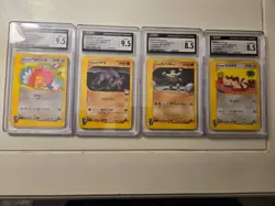 2001 VS Pokemon Graded Card Lot -4 Slabs - 1st Ed. JPN CGC 9.5/8.5 - Rare - Image 1