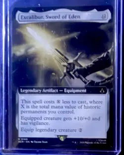 Wizards of the Coast MTG Excalibur, Sword of Eden AC Foil Ext Art Mythic 2024 - Image 1