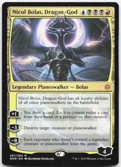 Nicol Bolas, Dragon-God *Normal* WAR 207 NM-LP - Image 1