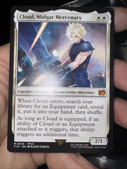 1x Cloud, Midgar Mercenary NM-Mint, English Final Fantasy MTG Magic - Image 2