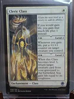 Cleric Class Adventures in the Forgotten Realms MTG Regular Lightly Played - Image 3