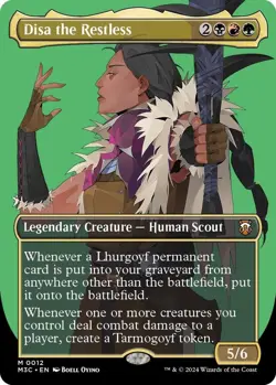 Disa the Restless Borderless MTG Commander M3C 0012 Mythic NP - Image 1