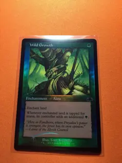 MTG Magic The Gathering Wild Growth LP Foil DMR Green Retro Frame Enchantment - Image 1