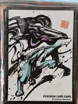 Suicune SUMI E Pokemon New Official Deck Shield Sumie Retsuden 64 Sleeves JP - Image 1