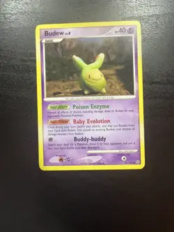 Budew 33/100 Diamond & Pearl Stormfront Pokemon Non Holo Decent Condition - Image 1