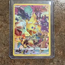 2023 POKEMON SWORD & SHIELD CROWN ZENITH #160 FULL ART/PIKACHU - Image 1