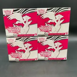 Lot of (4) Pokemon TCG White Flare Elite Trainer Boxes SEALED ETB - Image 1