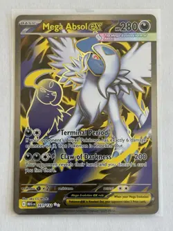Mega Absol ex 2025 Pokemon TCG Mega Evolution #161/132 Ultra Rare Full Art NM - Image 1
