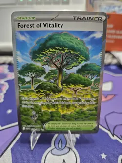 Pokemon TCG Forest of Vitality 109/088 Trainer Stadium Holo POR EN - Image 1