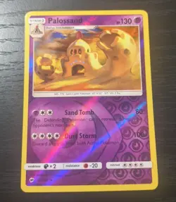 Pokemon Burning Shadows Palossand Reverse Holo Rare Card 62/147 LP - Image 1