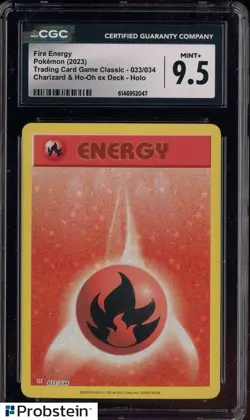 2023 Pokemon Japanese Classic Charizard Ho-Oh Ex Deck Fire Energy Holo CGC 9.5 - Image 1