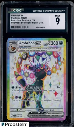 2025 Pokemon SVP EN BSP Figure Collection #176 Umbreon ex CGC 9 MINT - Image 1