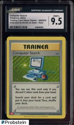 2023 Pokemon Japanese Charizard & Ho-Oh Ex Deck Computer Search Holo CGC 9.5 - Image 1