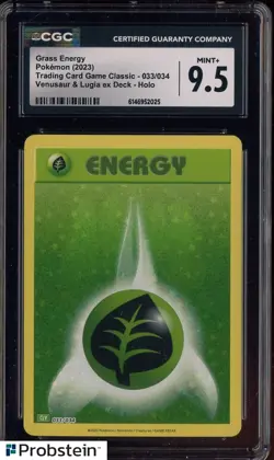 2023 Pokemon Japanese Classic Venusaur & Lugia ex Deck Grass Energy Holo CGC 9.5 - Image 1