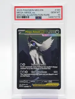 MEGA ABSOL EX 2025 POKEMON MEGA EVOLUTION SPECIAL ILLUS RARE #180 PSA 10 Q5698 - Image 1