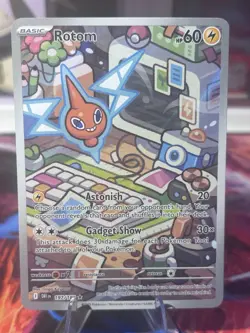 Pokemon 2025 SV Destined Rivals Rotom 197/182 Illustration Rare Near Mint - Image 1