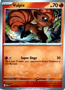 Vulpix | 37/165 | Sv Scarlet & Violet 151 | Common Regular | NM/M | Pokemon 2023 - Image 3