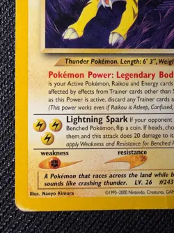 Raikou (22) Rare Neo Revelation 22/64 MP Pokemon TCG - Image 5