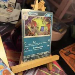 Tyranitar 135/193 HOLO BLEED Paldea Evolved Cosmos Holo Rare Pokemon TCG MINT - Image 3
