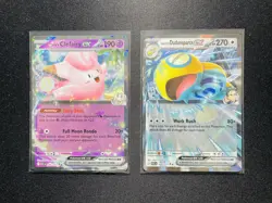 2026 Pokemon TCG English Lillie's Clefairy Ex ASC EN 076/217 Holo Lot*2 IY27 - Image 1