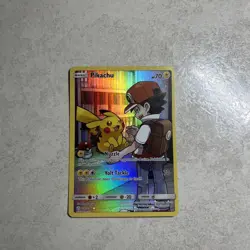 Pokemon Pikachu Secret Rare Full Art Holo Sm-Cosmic Eclipse 241/236 HP 70 - Image 1