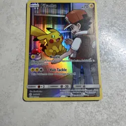 Pokemon Pikachu Secret Rare Full Art Holo Sm-Cosmic Eclipse 241/236 HP 70 - Image 2