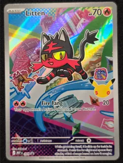 Pokemon TCG First Partner Illustration Series 1 Rowlet Litten Popplio - Image 5