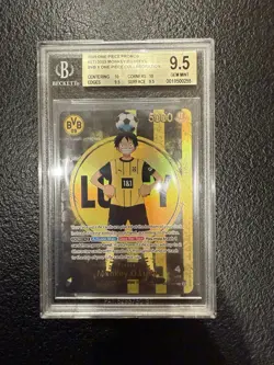 One Piece x BVB Monkey D. Luffy Promo Card ST13-003 Dortmund TCG Beckett BGS 9,5 - Image 1