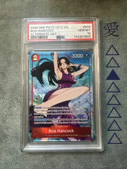 Boa Hancock OP12-014 SR Alternate Alt Art 2025 One Piece English PSA 10 GEM MINT - Image 1