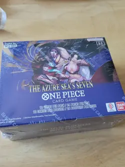 One Piece TCG OP-14 The Azure Sea's Seven Double Pack Set 9 Display English - Image 1