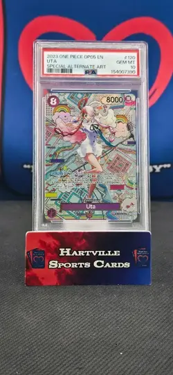Uta (SP) OP02-120 PSA 10 - One Piece OP05 Awakening of the New Era Foil English - Image 1