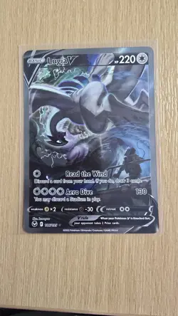 Lugia v 186/195 Alt Art Ultra Rare Holo Pokemon Card NM - Image 1
