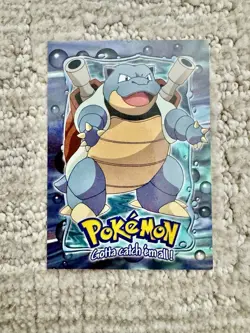 1999 Rare Blastoise #09 Stage 3 Topps E9 Of 12 Blue Label Logo Pokemon Card MINT - Image 1
