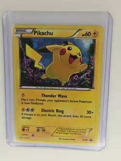 Pikachu SWIRL COSMOS HOLO Pokemon TCG Card XY Black Star XY89 Promo - Image 1