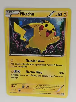 Pikachu SWIRL COSMOS HOLO Pokemon TCG Card XY Black Star XY89 Promo - Image 2