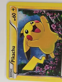 Pikachu SWIRL COSMOS HOLO Pokemon TCG Card XY Black Star XY89 Promo - Image 4