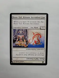 MTG - Rune-Tail, Kitsune Ascendant The List Regular Rare #27 - Image 1