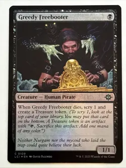 MTG The Lost Caverns of Ixalan Greedy Freebooter Foil 0109 NM - Image 1