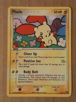 Pokemon Plusle 5/17 POP Series 3 Holo NM See Pictures - Image 1