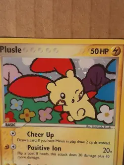Pokemon Plusle 5/17 POP Series 3 Holo NM See Pictures - Image 2