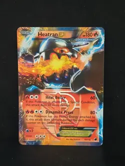 Pokemon TCG Heatran EX Ultra Rare Holo (Team Plasma) PLF #13/116 Lightly Played - Image 1