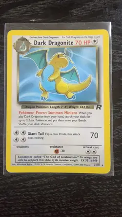 Dark Dragonite 22/82 Non Holo Rare Team Rocket - Pokemon TCG - LP - Image 1