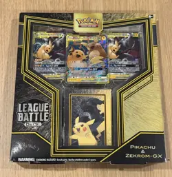 Pokemon Pikachu & Zekrom-GX League Battle Deck - NEW - Open box 290-80785 - Image 1