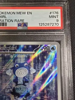 POKEMON TCG Pokemon 151 Poliwhirl Illustration Rare 176/165 PSA9 - Image 3
